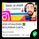 Vídeo do nosso canal no YouTube