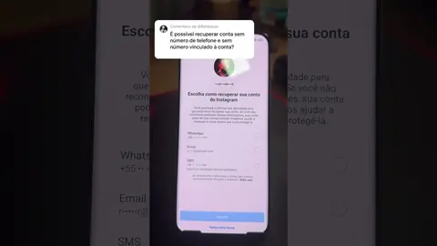 Capa do vídeo: 3 formas p/ Recuperar conta Instagram sem numero e email vinculado